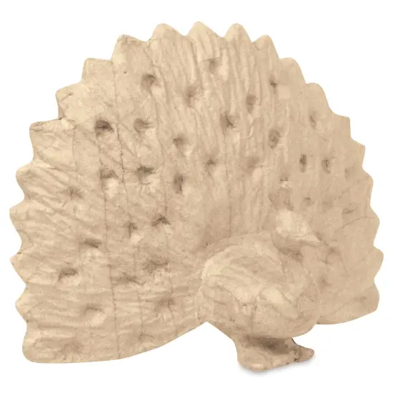 Decopatch Medium Paper Mache Animal - Peacock {1}