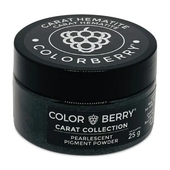 Colorberry Carat Collection Dry Resin Pigment - Hematite, 25 g, Jar {1}