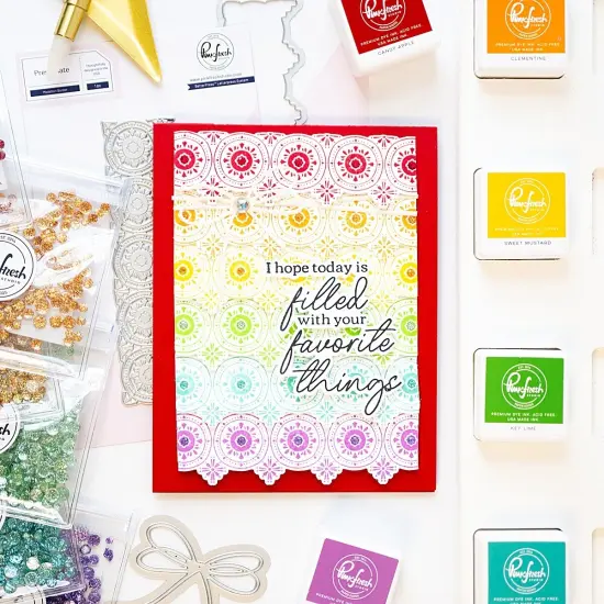 Pinkfresh Studio Press Plate-Medallion Border {5}