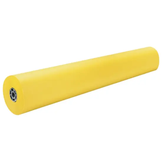 Dixon Rainbow Colored Kraft Paper Roll - 36" x 1000' - Canary Yellow {1}