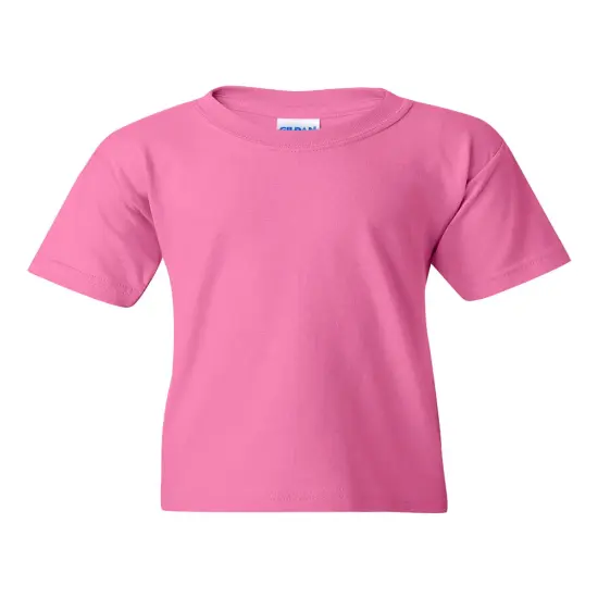 Gildan&reg; Heavy Cotton Youth Crewneck Short Sleeve T-Shirt - 5000B Azalea {2}