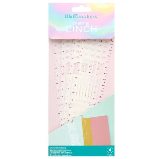We R Thermal Cinch Bookmarks 6/Pkg-Stencils {1}