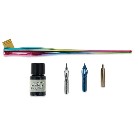Manuscript Modern Calligraphy Oblique Pen Set - Rainbow Metallic {1}
