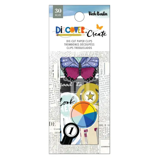 Vicki Boutin Discover + Create Die-Cut Paper Clips-30/Pkg {1}