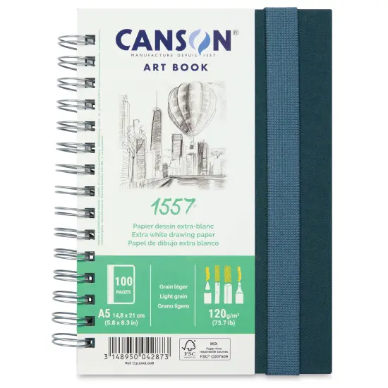Canson 1557 Sketch Art Book - 5-7/8" x 8-1/4", 50 Sheets {1}