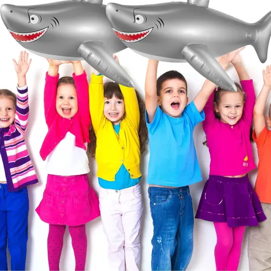 Inflatable Shark 40 inches long | Pool experience with our giant inflatable shark toy | RAHEEV&reg; {4}