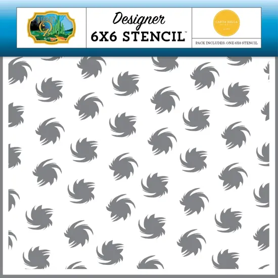 Wizard Of Oz Stencils 6"X6"-Twister {1}