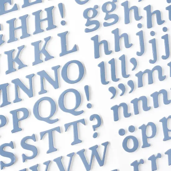 American Crafts Hello Little Boy Thickers Stickers 216/Pkg-Alpha {6}