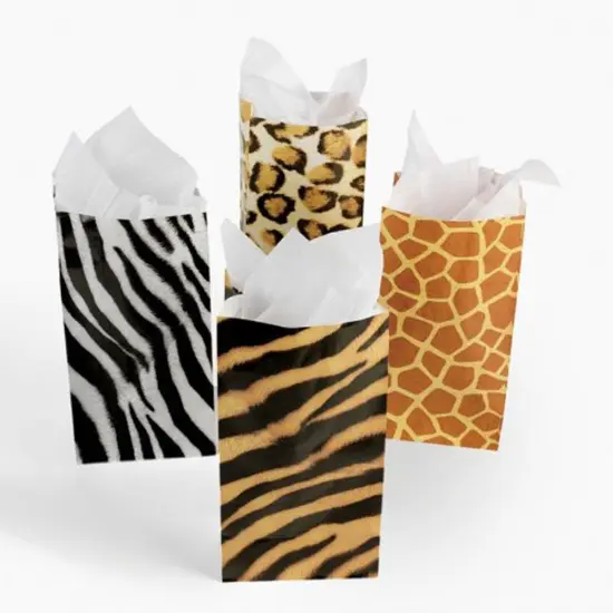 Animal Print Paper Treat Bags - 10 inches tall by 5 inches wide | The perfect goody bags | RAHEEV&reg; {4}