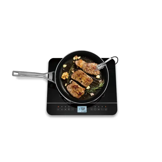 Salton Induction Cooktop with Temperature Probe Black {7}