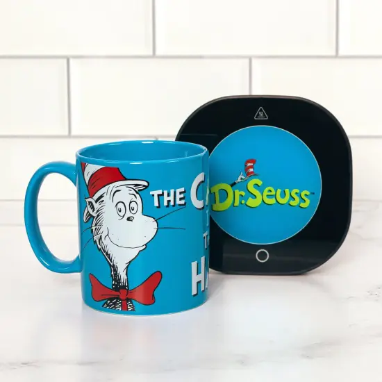 Uncanny Brands Dr. Seuss Cat In The Hat Mug with Warmer {3}