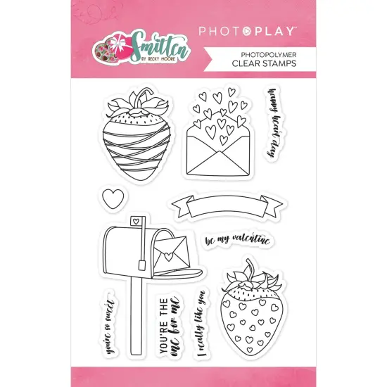 PhotoPlay Photopolymer Clear Stamps-Smitten {1}