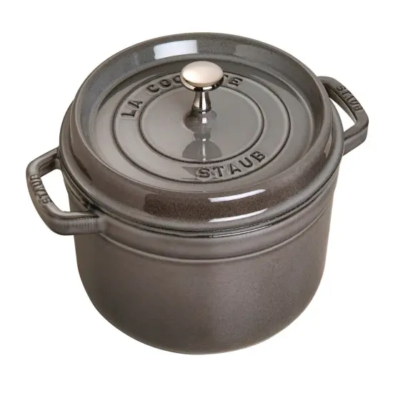 STAUB Cast Iron 9-qt Round Cocotte {4}