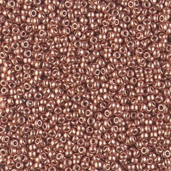 Miyuki 11 Round Seed Bead, 11-187, Copper Plated, 13 grams {1}