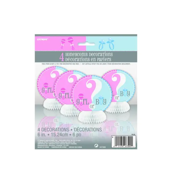 Vibrant Gender Reveal Hanging Swirl Decorations to Add a Touch of Whimsical Charm | Raheev&reg; {4}