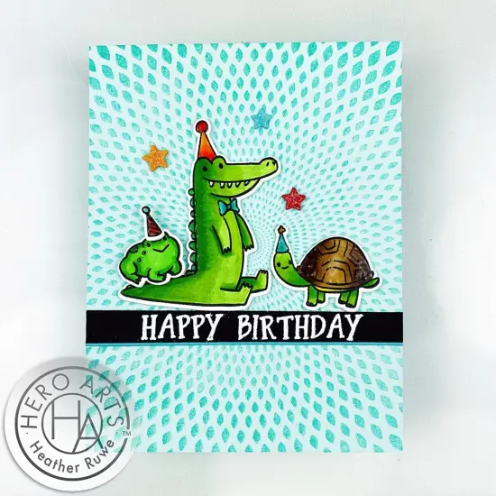 Hero Arts Clear Stamps 4"X6"-Birthday Animals {3}