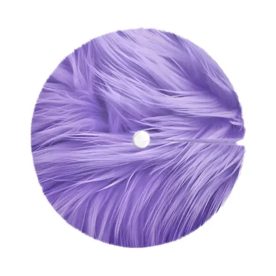 FabricLA 30" Lavender Faux Fur Christmas Tree Skirt - Fluffy Plush Tree Skirt (72cm) for Holiday Decorations {2}