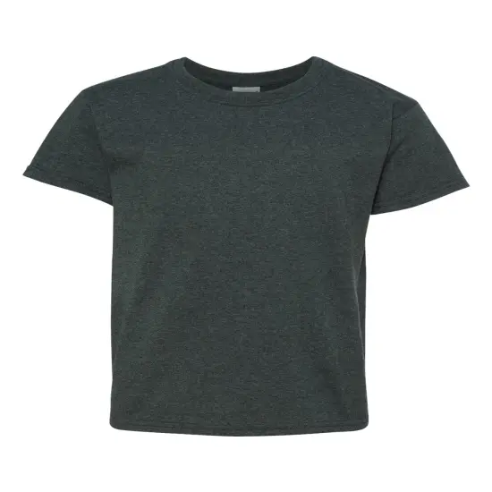 Gildan&reg; Heavy Cotton Youth Crewneck Short Sleeve T-Shirt - 5000B Dark heather {2}
