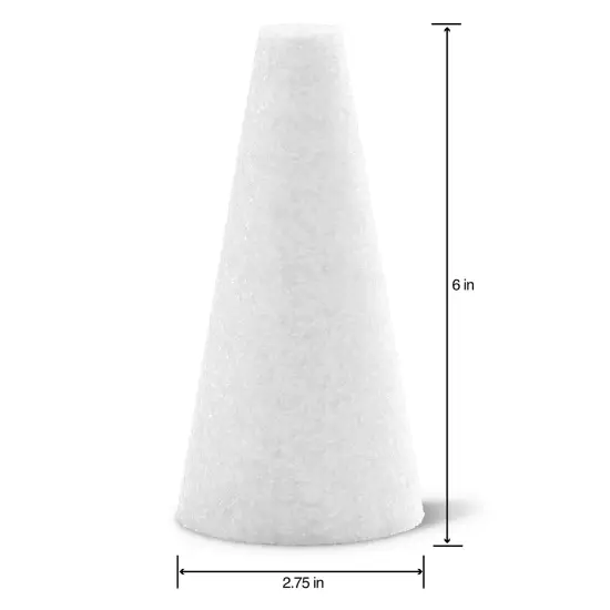 FloraCraft CraftFoM Cone Bulk Pack-2.75"X6" {3}