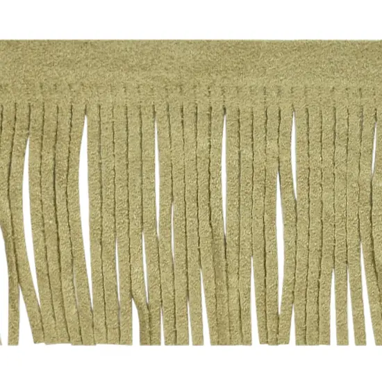 5 Yards of Takoda 2 3/4" Faux Suede Fringe Trim | 5 yard cut Beige {1}