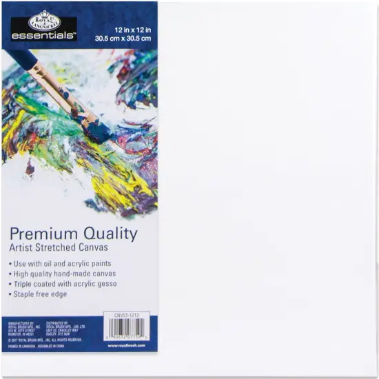 Royal Langnickel essentials(TM) Premium Stretched Canvas-12"x12" {1}