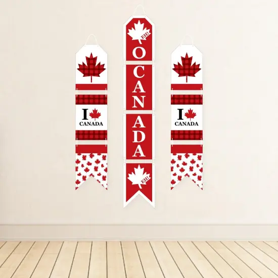 Big Dot of Happiness Canada Day - Hanging Vertical Paper Door Banners - Canadian Party Wall Decoration Kit - Indoor Door Decor {4}