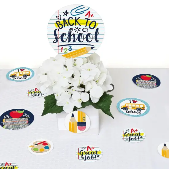 Big Dot of Happiness Back to School - First Day of School Classroom Giant Circle Confetti - Party Decorations - Large Confetti 27 Count {7}