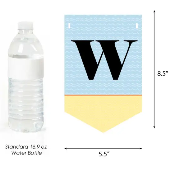 Big Dot of Happiness Noah's Ark - Baby Shower Bunting Banner - Animal Party Decorations - Welcome Baby {4}