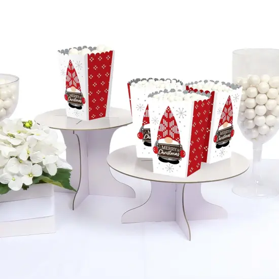Big Dot of Happiness Christmas Gnomes - Holiday Party Favor Popcorn Treat Boxes - Set of 12 {4}