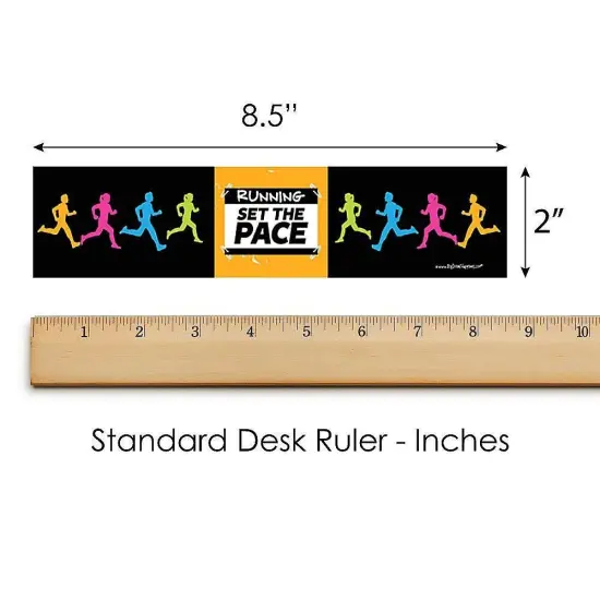 Big Dot of Happiness Set the Pace - Running - Track, Cross Country or Marathon Party Water Bottle Sticker Labels - Set of 20 {6}