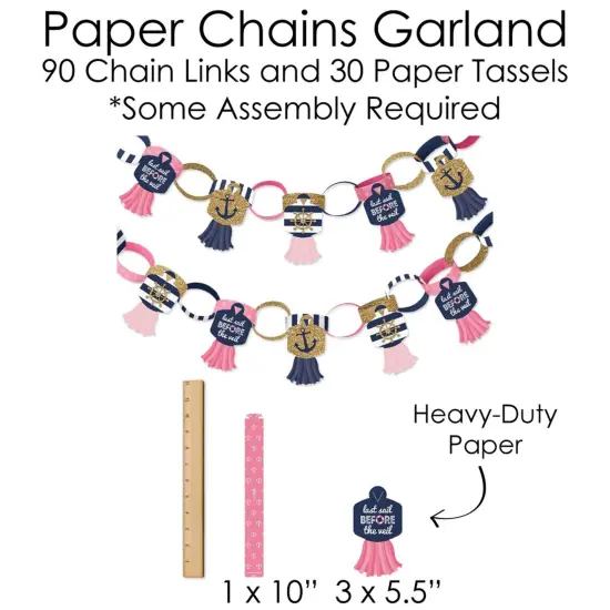 Big Dot of Happiness Last Sail Before the Veil - Banner & Photo Booth Decor - Nautical Bachelorette Party and Bridal Supplies Kit - Doterrific Bundle {7}