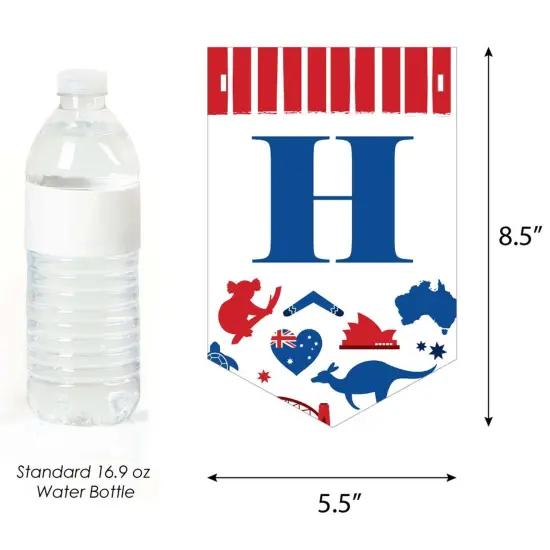 Big Dot of Happiness Australia Day - G'Day Mate Aussie Party Bunting Banner - Party Decorations - Happy Australia Day {4}