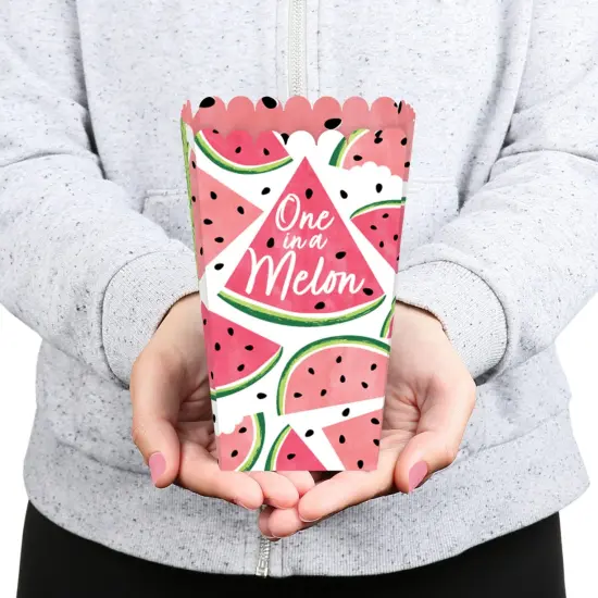 Big Dot of Happiness Sweet Watermelon - Fruit Party Favor Popcorn Treat Boxes - Set of 12 {6}