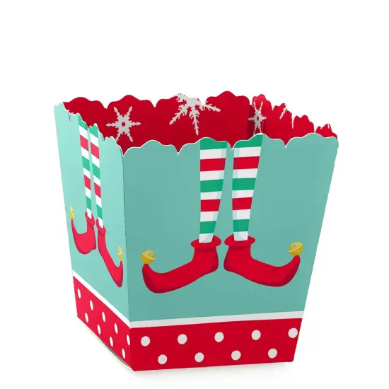 Big Dot of Happiness Elf Squad - Party Mini Favor Boxes - Kids Elf Christmas and Birthday Party Treat Candy Boxes - Set of 12 {1}