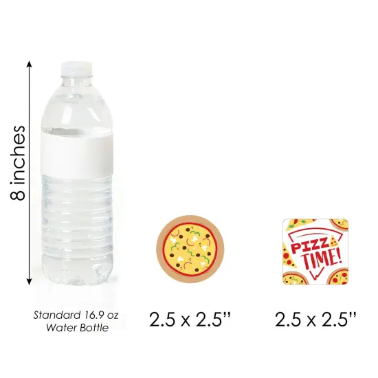 Big Dot of Happiness Pizza Party Time - DIY Shaped Baby Shower or Birthday Party Cut-Outs - 24 Count {6}