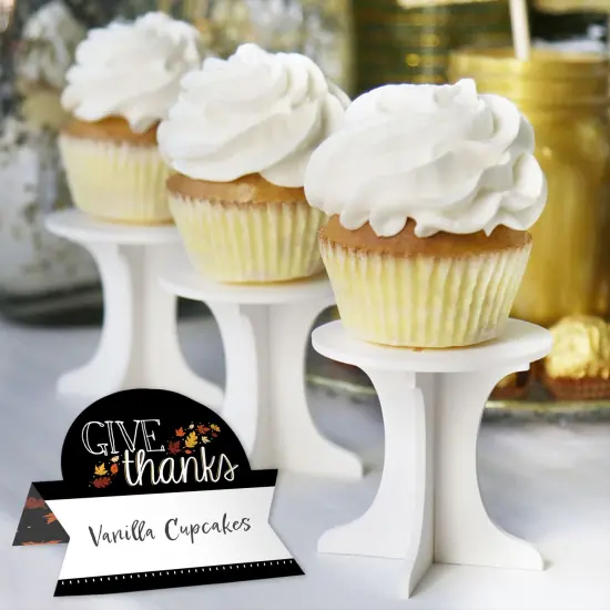 Big Dot of Happiness Give Thanks - Thanksgiving Party Tent Buffet Card - Table Setting Name Place Cards - Set of 24 {6}