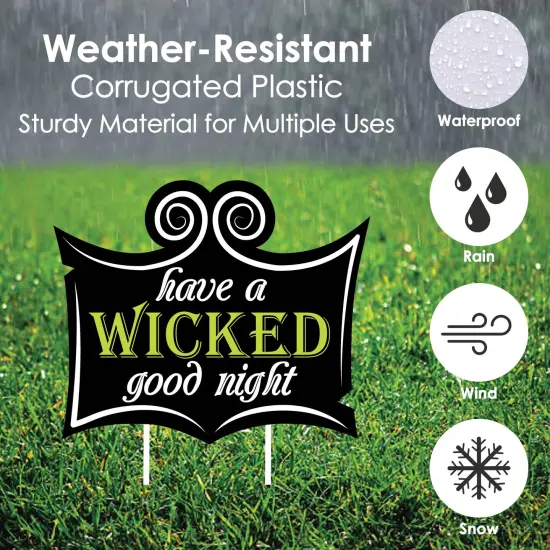 Big Dot of Happiness Happy Halloween - Witch Lawn Decorations - Outdoor Halloween Yard Decorations - 10 Piece {6}