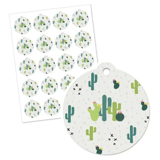Big Dot of Happiness Prickly Cactus Party - Fiesta Party Favor Gift Tags (Set of 20) {3}