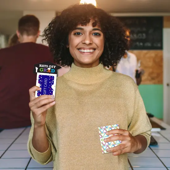 Big Dot of Happiness Hats Off Grad - Graduation Party Money and Gift Card Sleeves - Nifty Gifty Card Holders - Set of 8 {3}