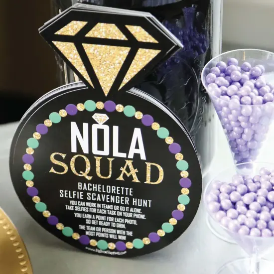 Big Dot of Happiness Nola Bride Squad - Selfie Scavenger Hunt - New Orleans Bachelorette Party Game - Set of 12 {7}