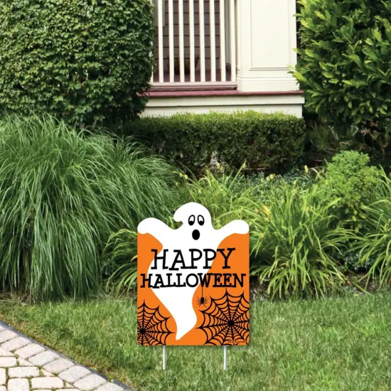 Big Dot of Happiness Spooky Ghost - Outdoor Lawn Sign - Halloween Party Yard Sign - 1 Piece {1}