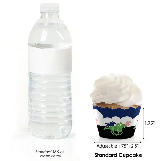 Big Dot of Happiness Kentucky Horse Derby - Horse Race Party Decorations - Party Cupcake Wrappers - Set of 12 {4}