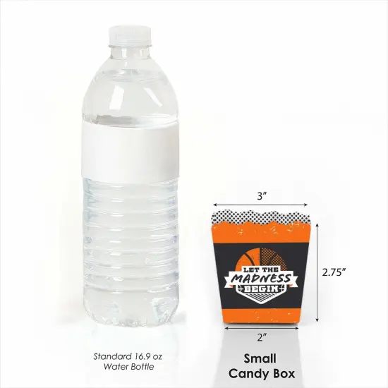 Big Dot of Happiness Basketball - Let The Madness Begin - Party Mini Favor Boxes - College Basketball Party Treat Candy Boxes - Set of 12 {3}