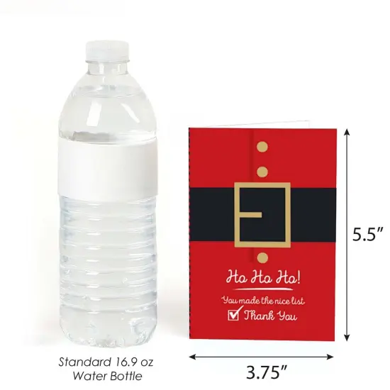 Big Dot of Happiness Jolly Santa Claus - Christmas Party Thank You Cards (8 Count) {4}