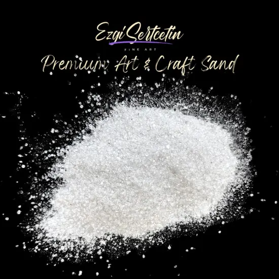 Premium Art Sand|Craft Sand|Unique Metallic-Neon Colors|Excellent Quartz Sand|10 oz|Excellent for Artwork|DIY|Sand Painting|Wedding Decoration|Vaze Filling|Ezgi Sertcetin Extreme gold {4}