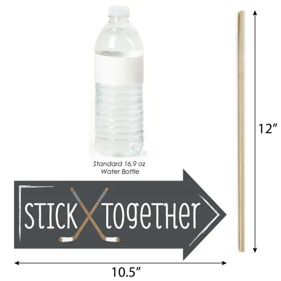 Big Dot of Happiness Funny Shoots and Scores - Hockey - Baby Shower or Birthday Party Photo Booth Props Kit - 10 Piece {4}