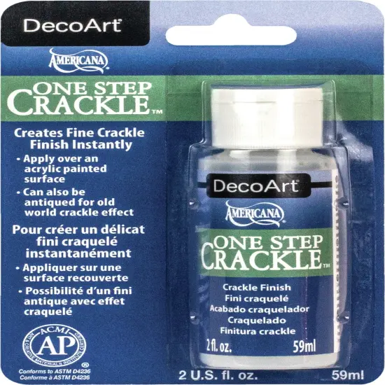 DecoArt One Step Crackle Finish Carded-2oz {1}
