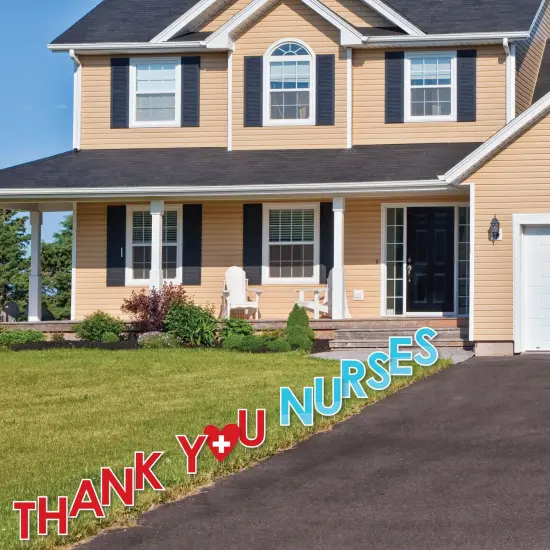Big Dot of Happiness Thank You Nurses - Yard Sign Outdoor Lawn Decorations - Nurse Appreciation Week Yard Signs - Thank You Nurses {4}