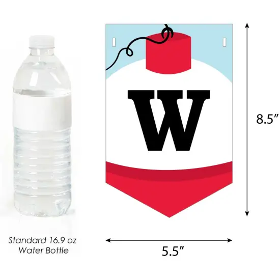 Big Dot of Happiness Let's Go Fishing - Fish Themed Baby Shower Bunting Banner - Party Decorations - Welcome Baby {4}