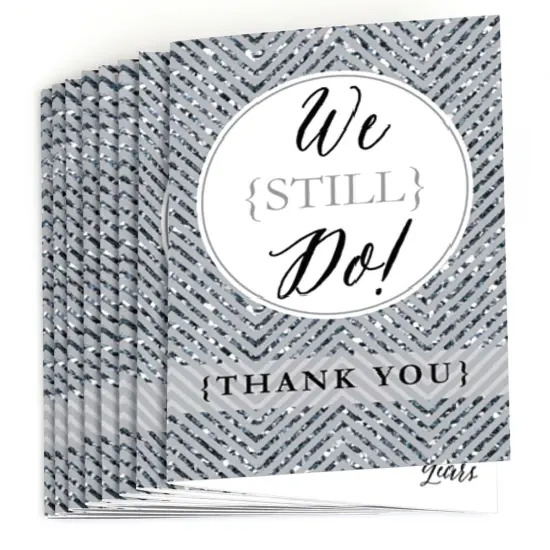 Big Dot of Happiness We Still Do - 25th Wedding Anniversary - Party Thank You Cards (8 count) {3}